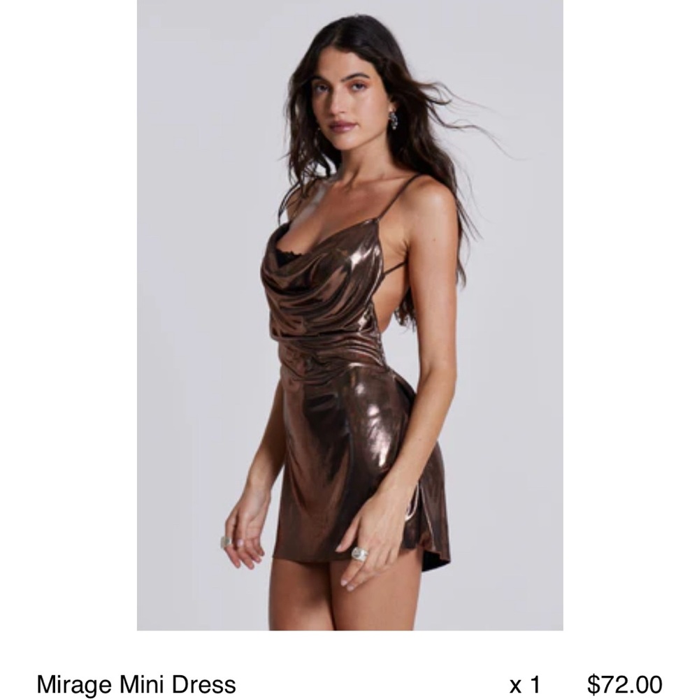 Jaded London Brown Bodycon Mini Dress